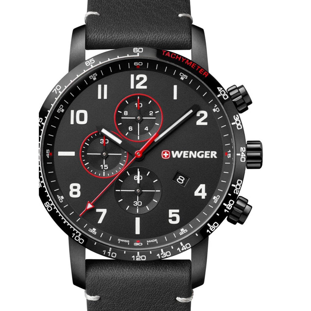 Ceas barbatesc Wenger 01.1543.106 Attitude, 44mm, 10ATM, Negru