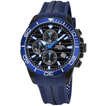 Ceas barbatesc Festina F20369/2 Prestige Cronograf 44mm, 10ATM, Negru Ceas barbatesc Festina F20369/2 Prestige Cronograf 44mm, 10ATM, Negru