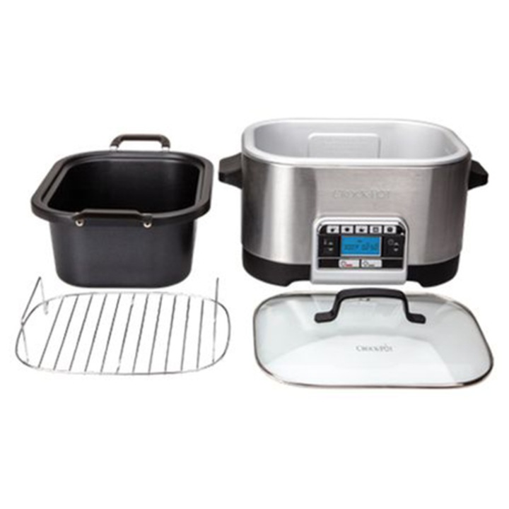 Мултикукър Crock-Pot, 5.6 л, Функция slowcooker, Функция хлебопекарна, Inox