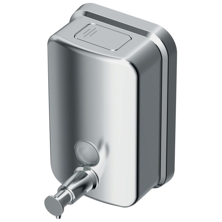 Dispenser (dozator) sapun/dezinfectant Ideal Standard IOM, montaj pe perete, 500 ml, 95x150mm, Otel