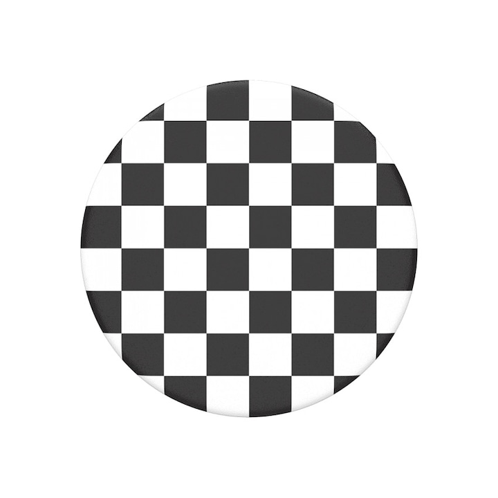 PopGrip® Checker Black Original ujjtámasz, telefonra szerelhető támaszték
