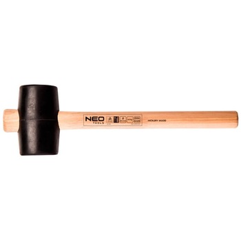 Ciocan de cauciuc cu maner din lemn, 425g, Neo 25-052 Ciocan de cauciuc cu maner din lemn, 425g, Neo 25-052