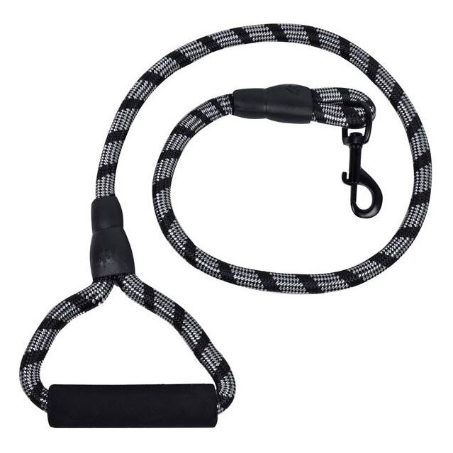 Lesa pentru caini Felis, 110 x 1.6 cm, Alb/Negru