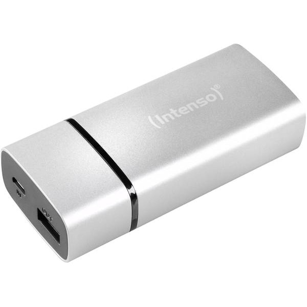 Acumulator extern universal Intenso Metal Finish, PM5200, Argintiu, 5200mAh