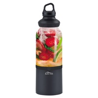 Blender portabil Media-Tech MT5517, 120W, Capacitate 500ml, 6 lame inoxidabile, Recipient sticla, Functie Powerbank 4000mAh