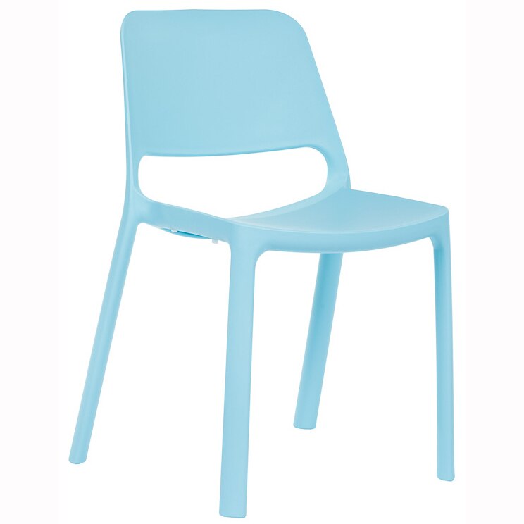 Scaun dining Pixel Antares, suprapozabil, pp, albastru