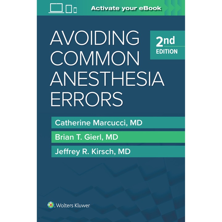 Avoiding Common Anesthesia Errors de Catherine Marcucci MD