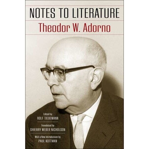 Notes to Literature de Theodor W. Adorno [Paperback]