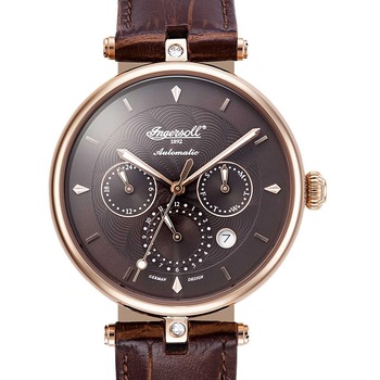 Ceas de dama Ingersoll IN1318RBR Shawnee Automatic 38mm, 3ATM, Auriu Ceas de dama Ingersoll IN1318RBR Shawnee Automatic 38mm, 3ATM, Auriu