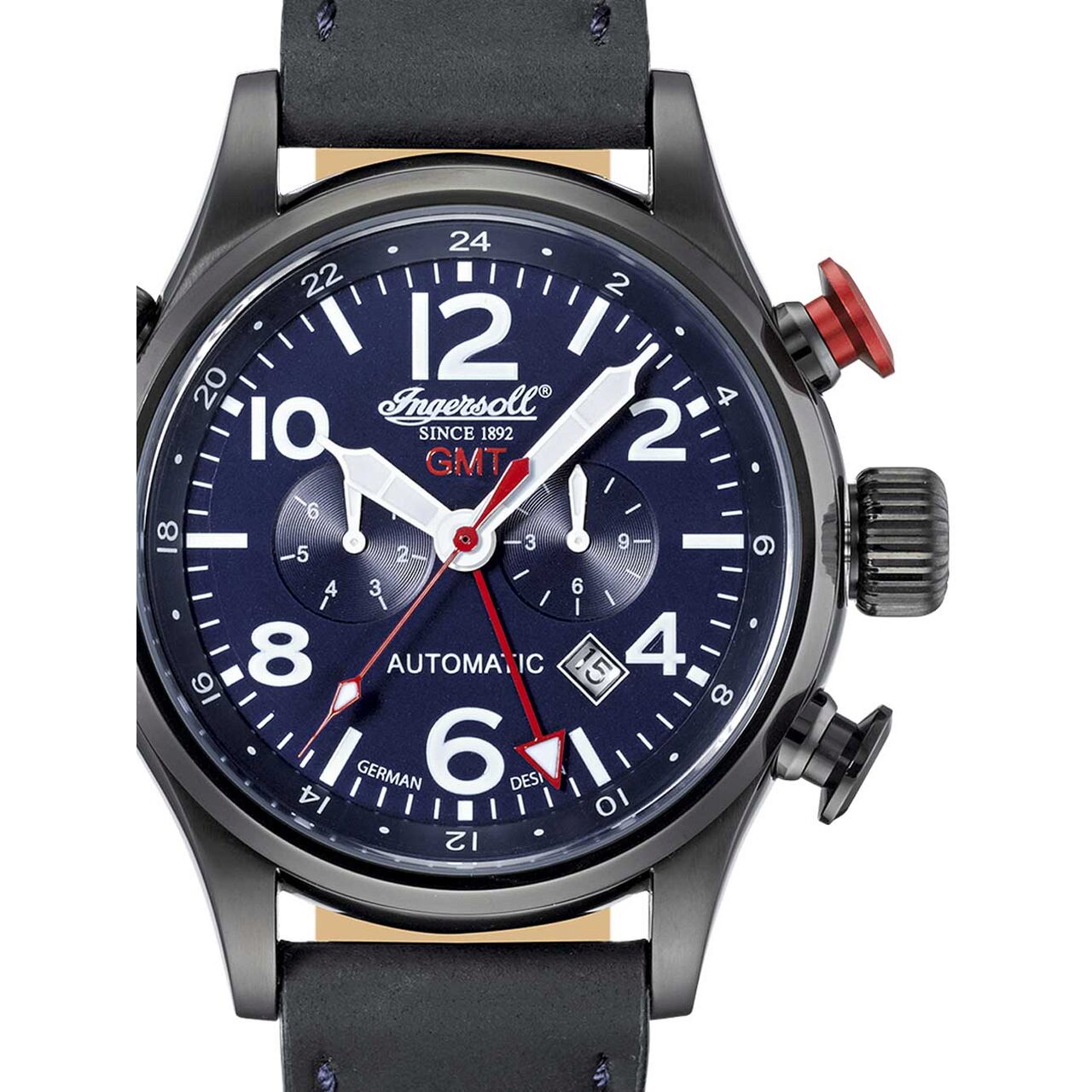 Ceas barbatesc Ingersoll IN3218BBL Lawrence Automat 46mm, 5ATM, Negru