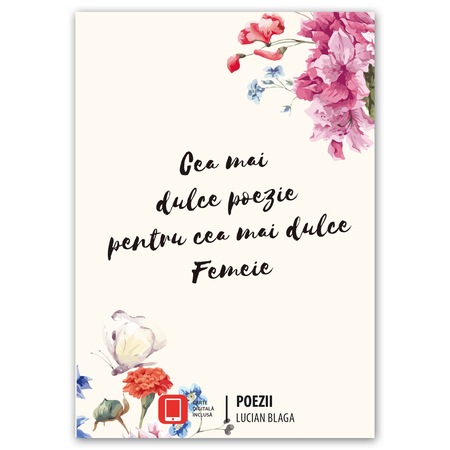 Carte Postala Personalizata Poezii Lucian Blaga Magic Paper 12x18 Cm Emag Ro