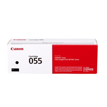 Cartus toner CRG-055BK negru Canon original 2300 pagini Cartus toner CRG-055BK negru Canon original 2300 pagini