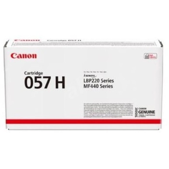 Toner Canon CRG057H black, capacitate 10k pagini, pentru LBP223DW; LBP226DW; LBP228X; MF443DW; MF445DW; MF446X; MF449X
