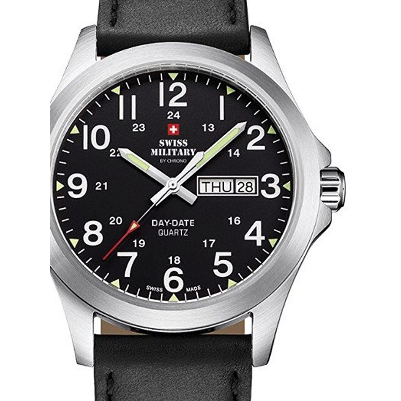 Ceas barbatesc Swiss Military SMP36040.15, 42mm, 5ATM, Argintiu
