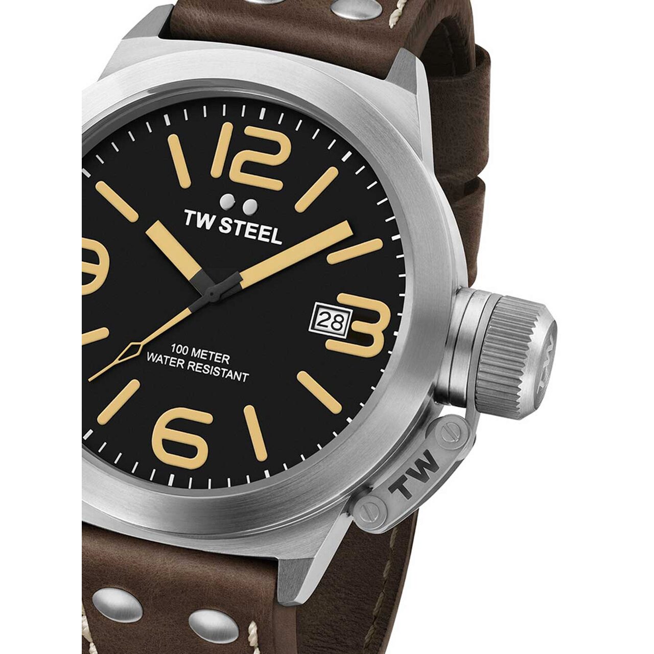 Ceas barbatesc TW-Steel CS31 Canteen 45mm, 10ATM, Argintiu