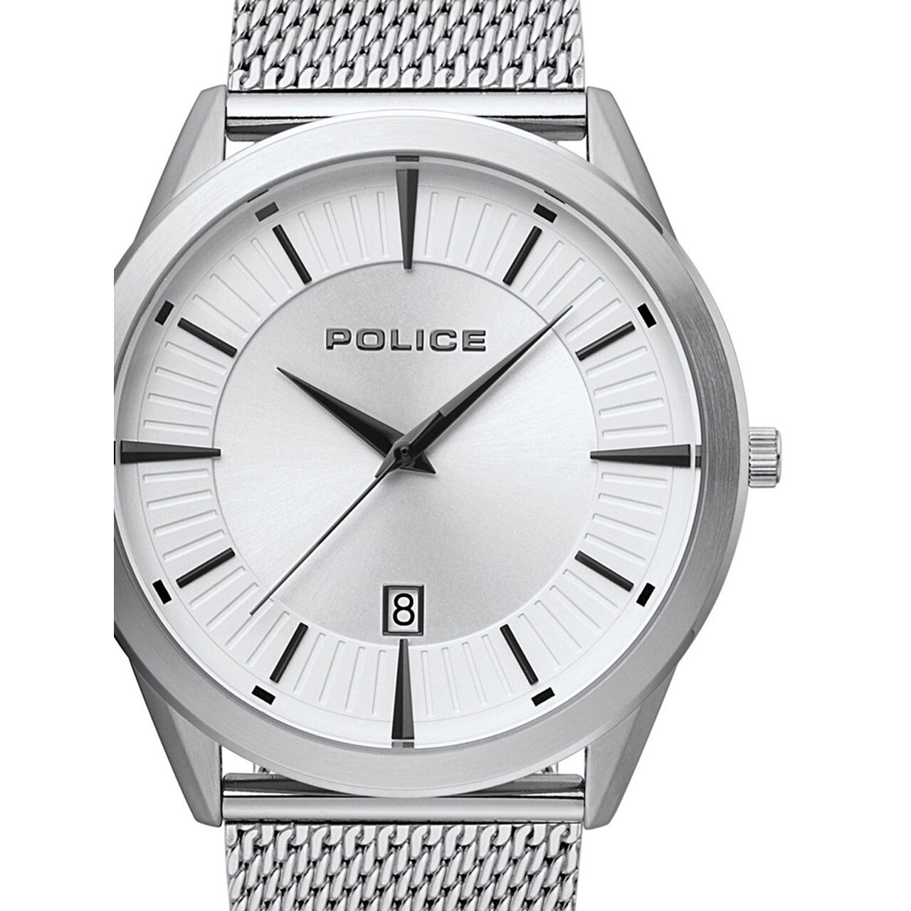 Ceas barbatesc Police PL15305JS.04MM, 45mm, 5ATM, Argintiu