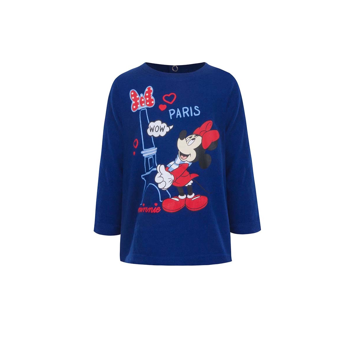 Bluza bebe, Minnie, Paris, albastra