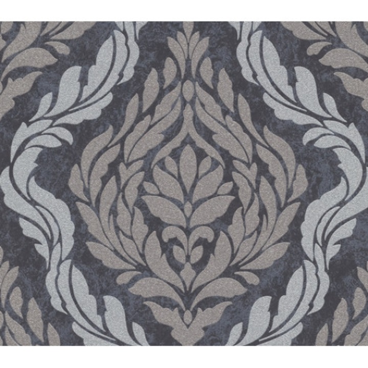 Tapet clasic, model baroc, spuma vinilica, cu sclipici, lavabil, pe suport de bumbac netesut (vlies) 53cm x 10m 10060-37