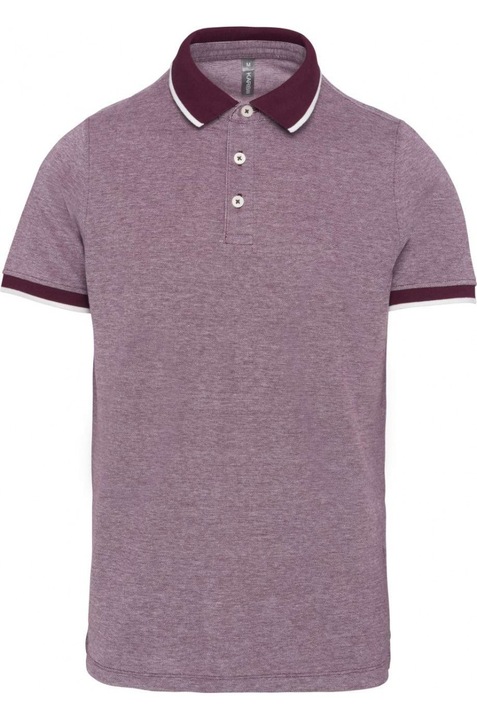 Kettonusu ferfi polo - KA266, Bordó