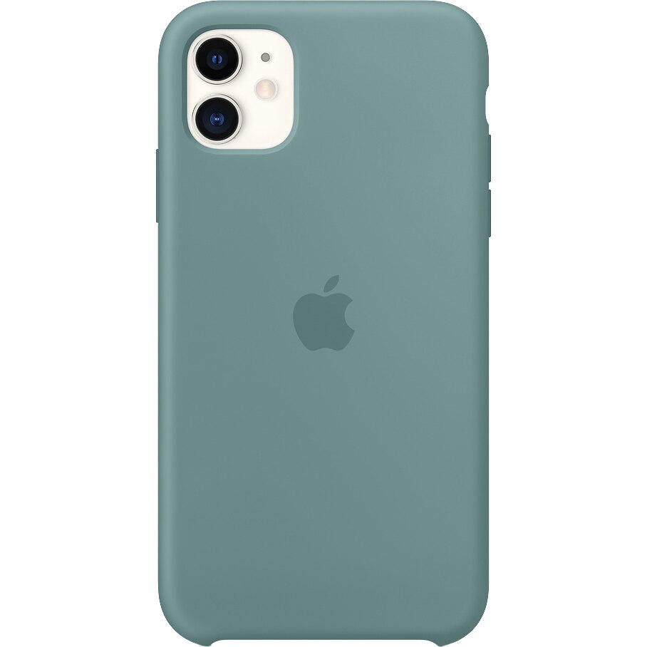 Husa de protectie Apple Silicone pentru iPhone 11, Cactus