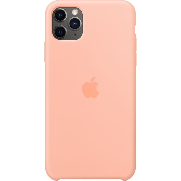 Силиконов калъф за iPhone 11 Pro Max, Грейпфрут