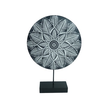 Obiect decorativ de tip mandala, negru/alb, 33 cm Obiect decorativ de tip mandala, negru/alb, 33 cm