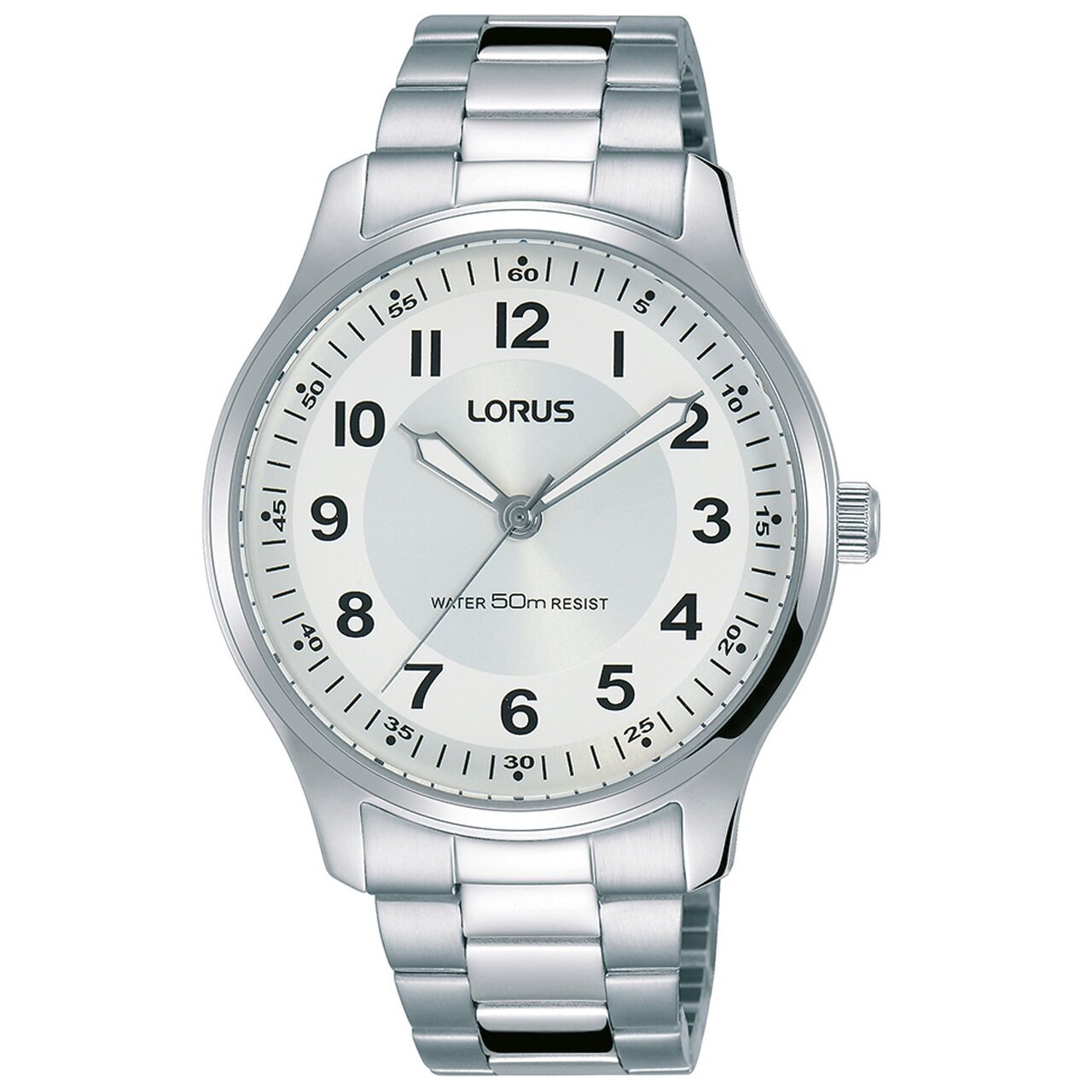 Ceas unisex Lorus RG217MX9 Clasic 36mm, 5ATM, Argintiu