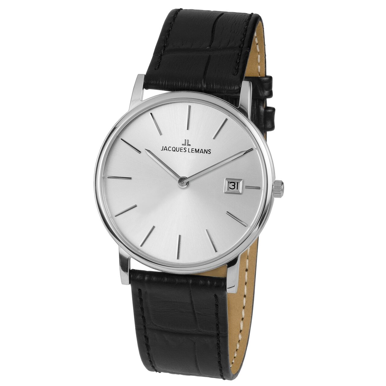 Ceas barbatesc, Jacques Lemans 1-1848A Vienna 39mm, 5ATM, Argintiu