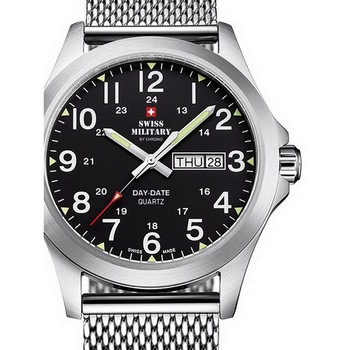 Ceas barbatesc Swiss Military SMP36040.13, 42mm, 5ATM, Argintiu Ceas barbatesc Swiss Military SMP36040.13, 42mm, 5ATM, Argintiu