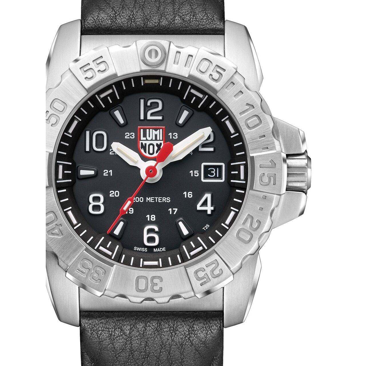 Ceas barbatesc Luminox XS.3251 Navy Seal Steel 45mm, 20ATM, Argintiu