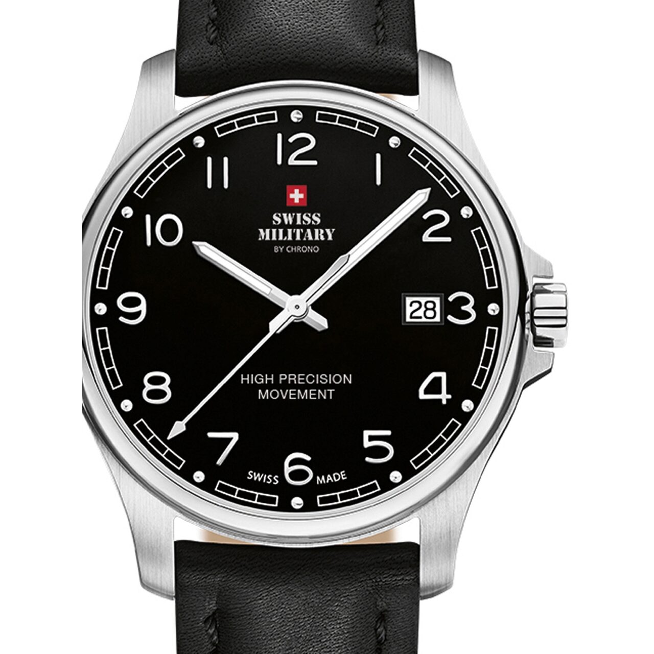 Ceas barbatesc Swiss Military SM30200.24, 39mm, 5ATM, Argintiu
