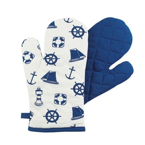 Manusa cuptor Sea Club, bumbac,imprimeu marin, 17x33cm