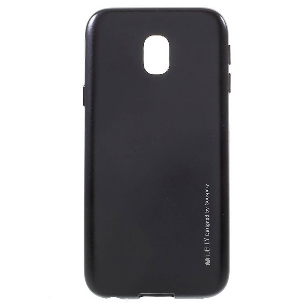 Husa Jelly Metal Samsung Galaxy J3 2017 Negru Goospery