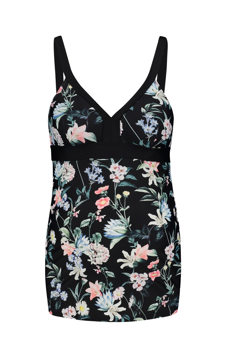 Tankini gravide, Esprit, floral, Negru cu imprimeu floral