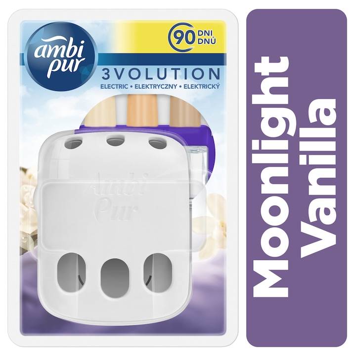 Ambi Pur 3volution alapcsomag, Moonlight Vanilla, 20ml