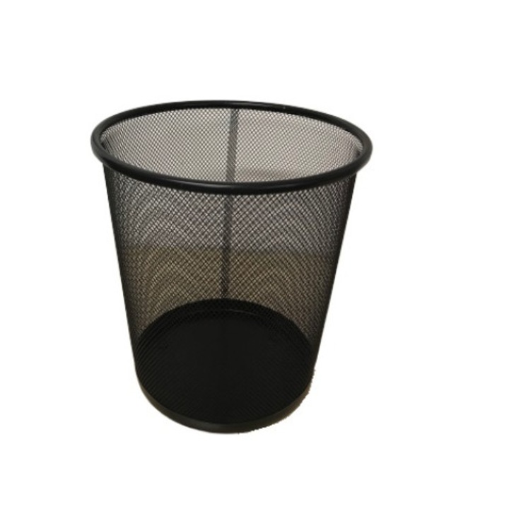 Cos gunoi metalic negru (H=28 D=23/26)