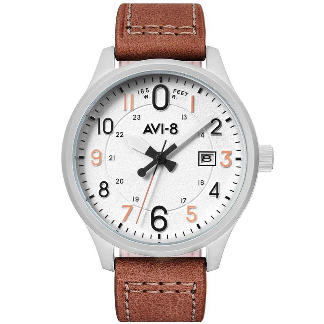 Ceas barbatesc AVI-8 AV-4053-0A Hawker Hurricane, 43mm, 5ATM, Argintiu