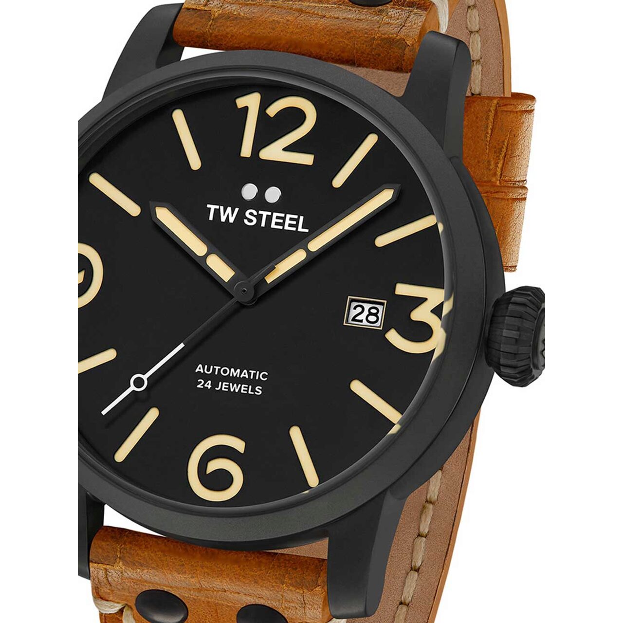 Ceas barbatesc TW-Steel MS35 Maverick Automatic 45mm, 10ATM, Negru