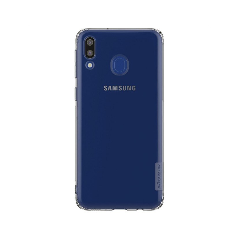 Husa originala Nillkin, Samsung M20, gri transparent, seria Nature, material moale tpu