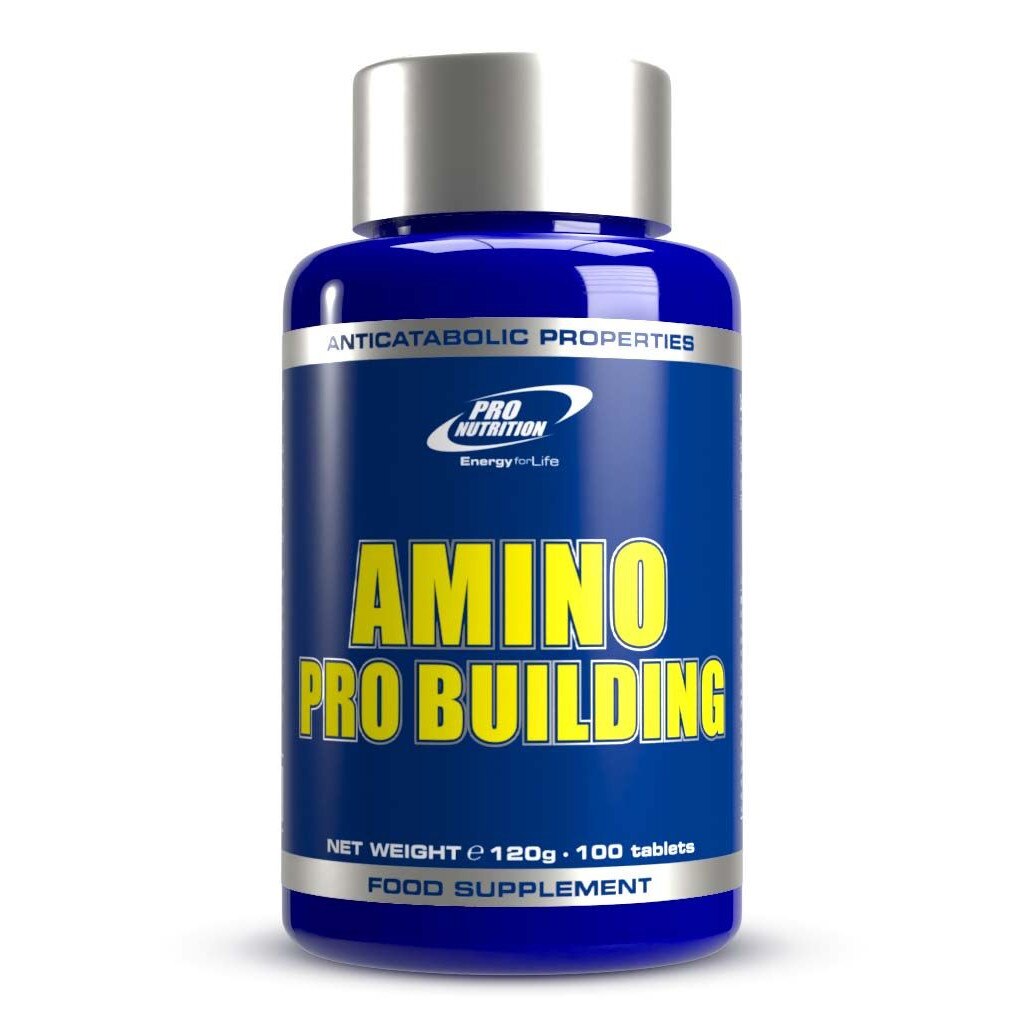 Aminoacizi din vita cu BCAA si Arginina, Pro Nutrition Amino Pro Building, 100 tablete