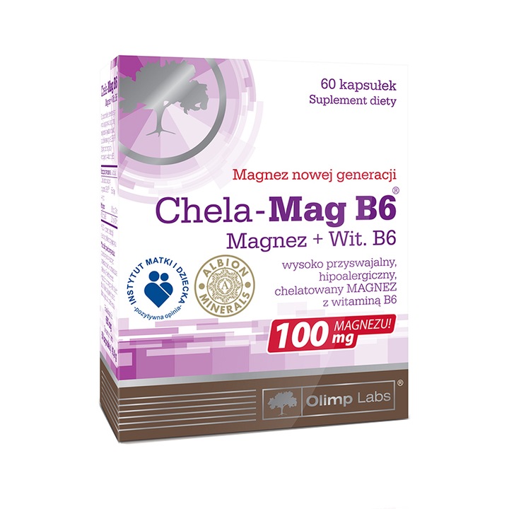 Supliment magneziu si vitamina B6, Olimp Labs, Chela-Mag B6, 60 capsule