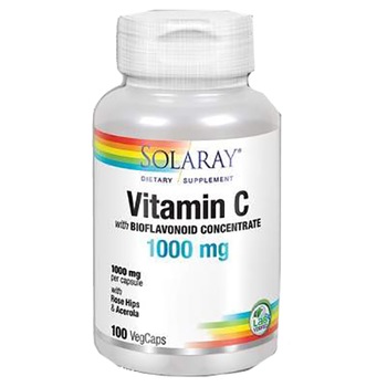 Supliment alimentar Vitamin C 1000mg Solaray, Secom 100 capsule Supliment alimentar Vitamin C 1000mg Solaray, Secom 100 capsule