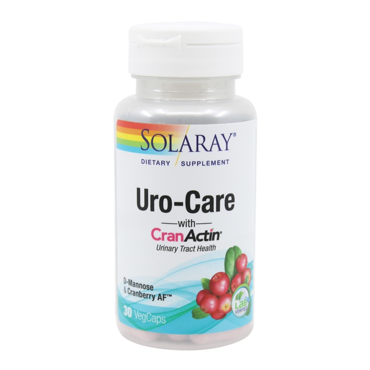 Supliment alimentar Uro-Care with CranActin Solaray, Secom 30 capsule