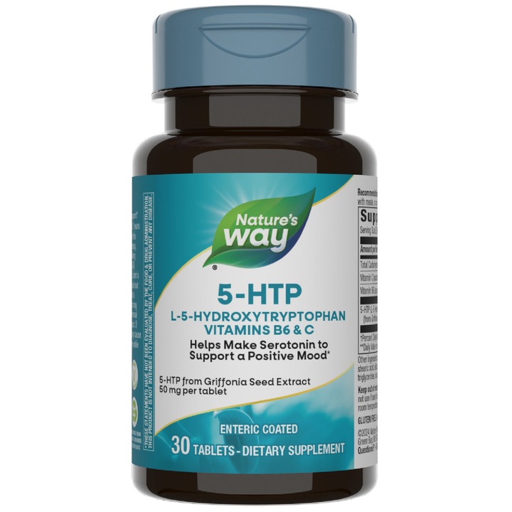 Nature's Way Étrend-kiegészítő 5-HTP, 30 tabletta