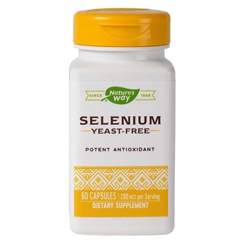 Supliment alimentar Selenium 200mcg Nature's Way, Secom 60 capsule Supliment alimentar Selenium 200mcg Nature's Way, Secom 60 capsule