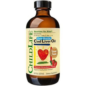 Supliment alimentar Cod Liver Oil gust de capsune, Secom 237ml Supliment alimentar Cod Liver Oil gust de capsune, Secom 237ml