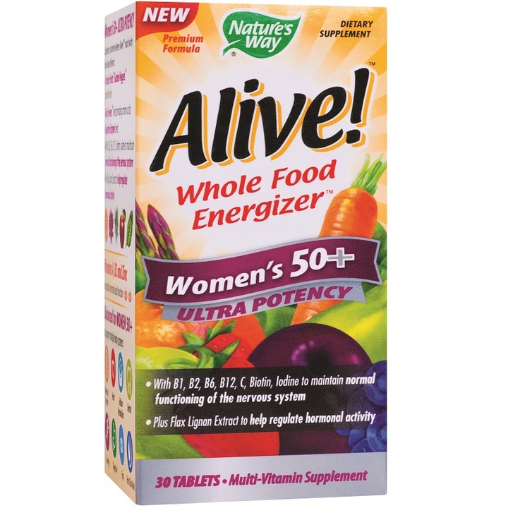 Supliment alimentar Alive! Women’s 50+ Ultra, Nature's Way , Secom 30 tablete