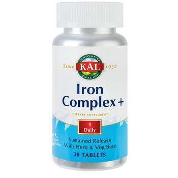 Supliment alimentar Iron Complex + Solaray, Secom 30 tablete Supliment alimentar Iron Complex + Solaray, Secom 30 tablete