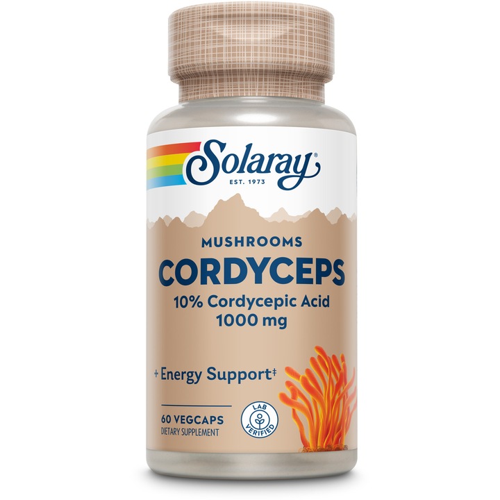Supliment alimentar Cordyceps Solaray, Secom 60 capsule