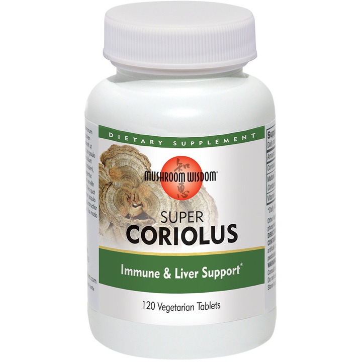 Supliment alimentar Super Coriolus Mushroom Wisdom, Secom 120 tablete